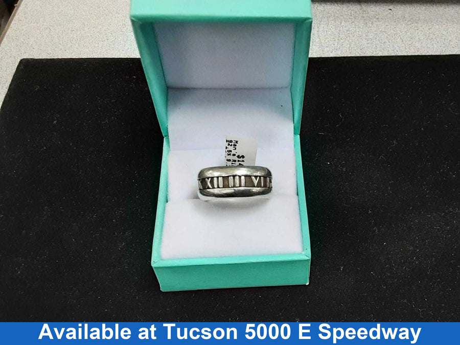 Men's Tiffany Ring - Silver 9.3 Grams Size 8