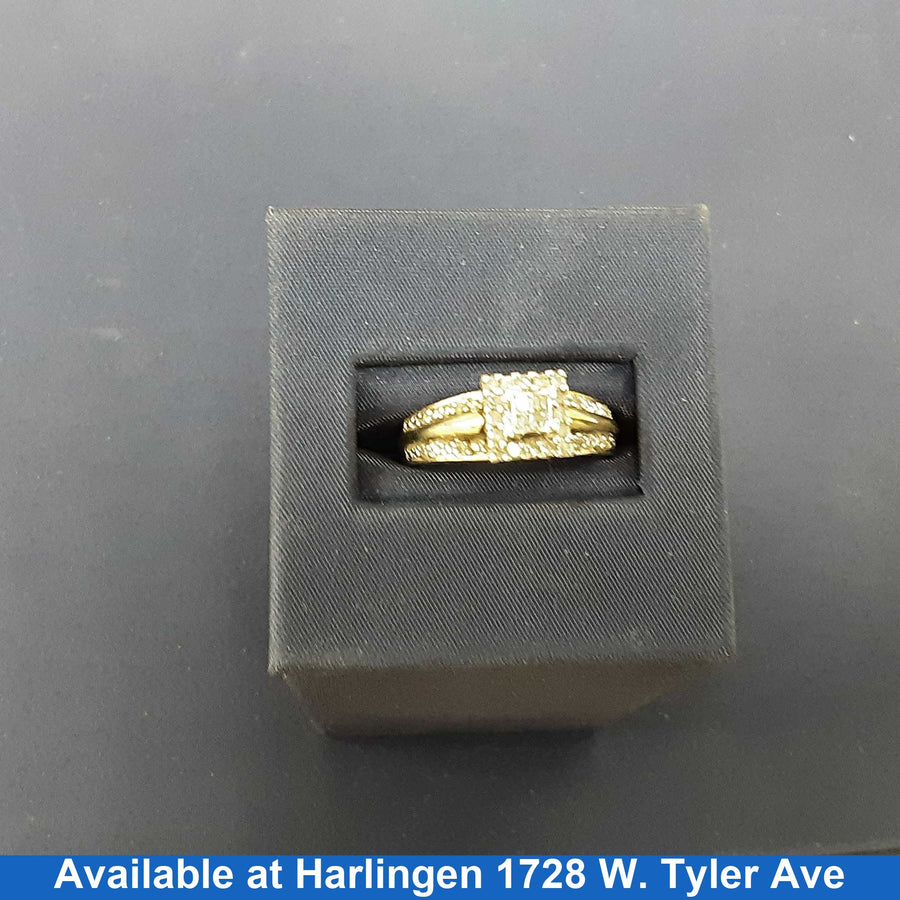 Women's Ring - Yellow Gold 10k (.417) 3.4 grams Size 7.5