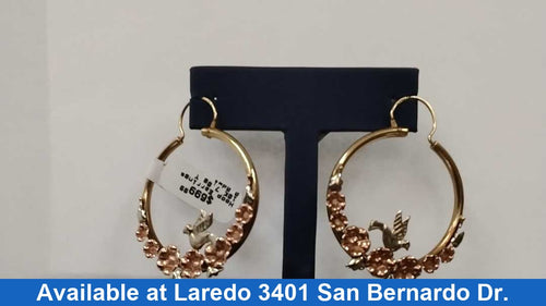 Hoop Earrings - Yellow Gold 10k (.417) 7 grams