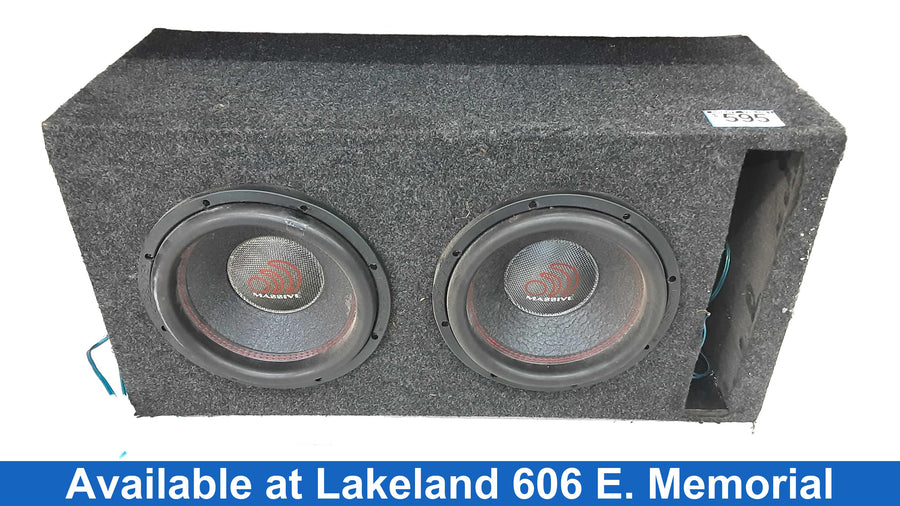 Massive Audio Boa122r Black Car Sub-Woofer