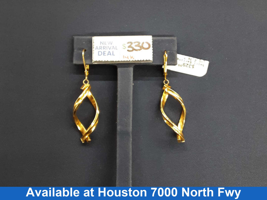 Earrings - Yellow Gold 14k (.585) 2.3 grams