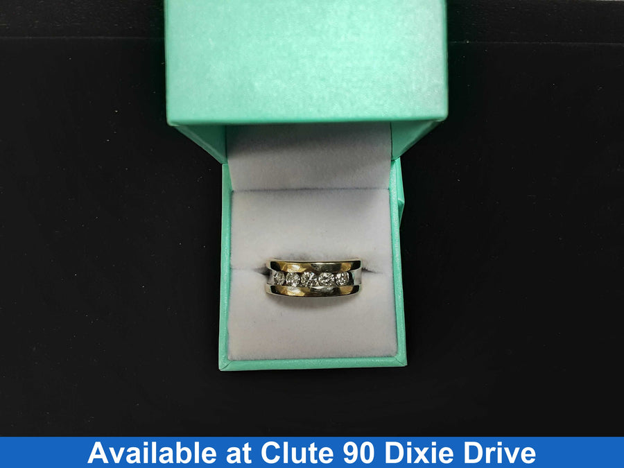 Ring - Wedding Band - White Gold 14k (.585) 11.7 grams Size 10