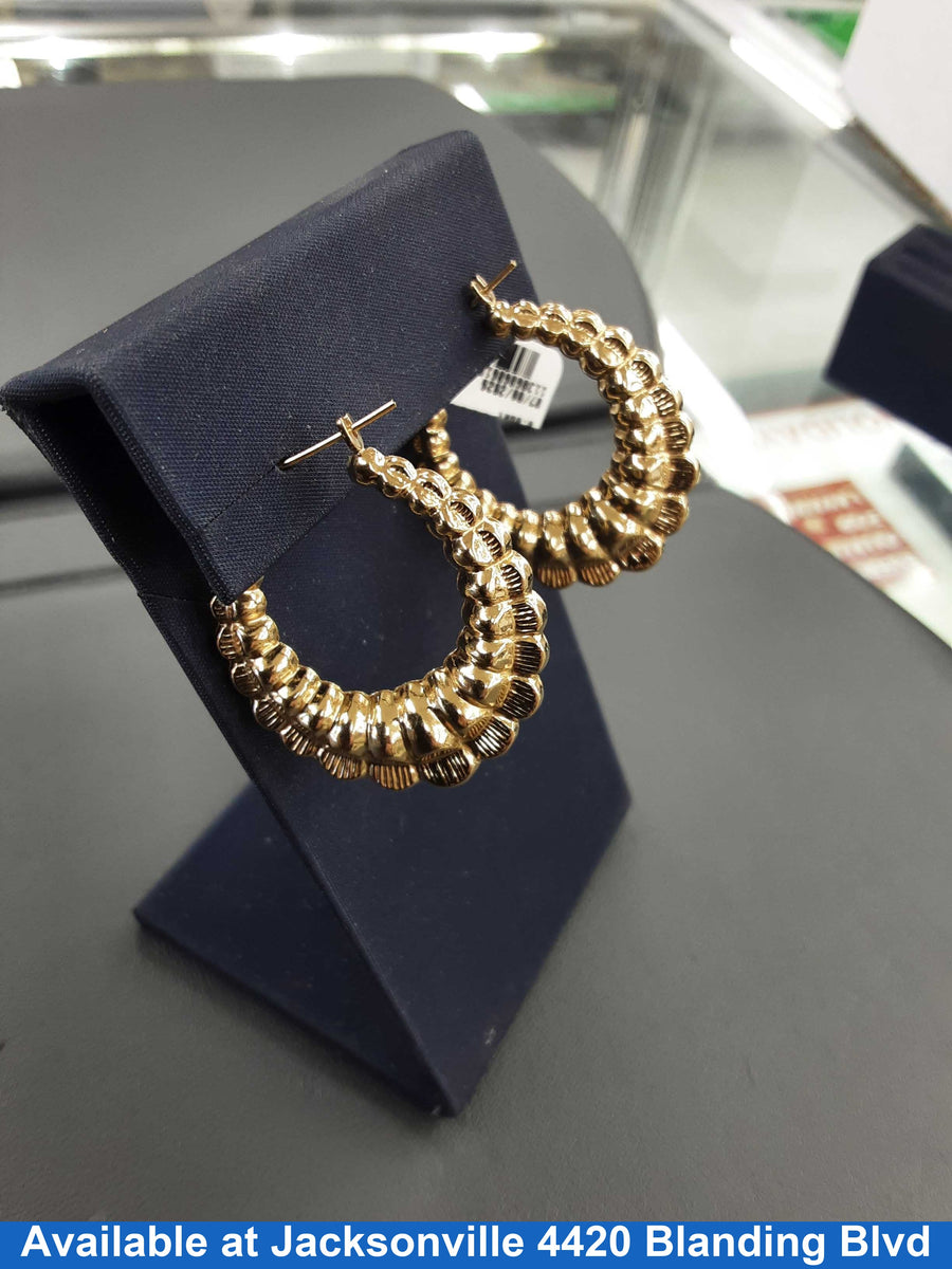 Bangle Earrings - Yellow Gold 14k (.585) 4.9 grams