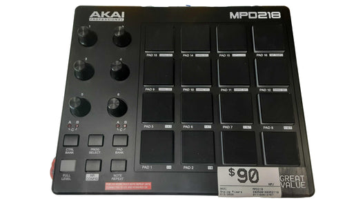 Akai Mpd218 Black Analog Mixer