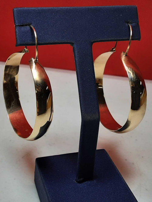 Bangle Earrings - Yellow Gold 10k (.417) 9.8 grams