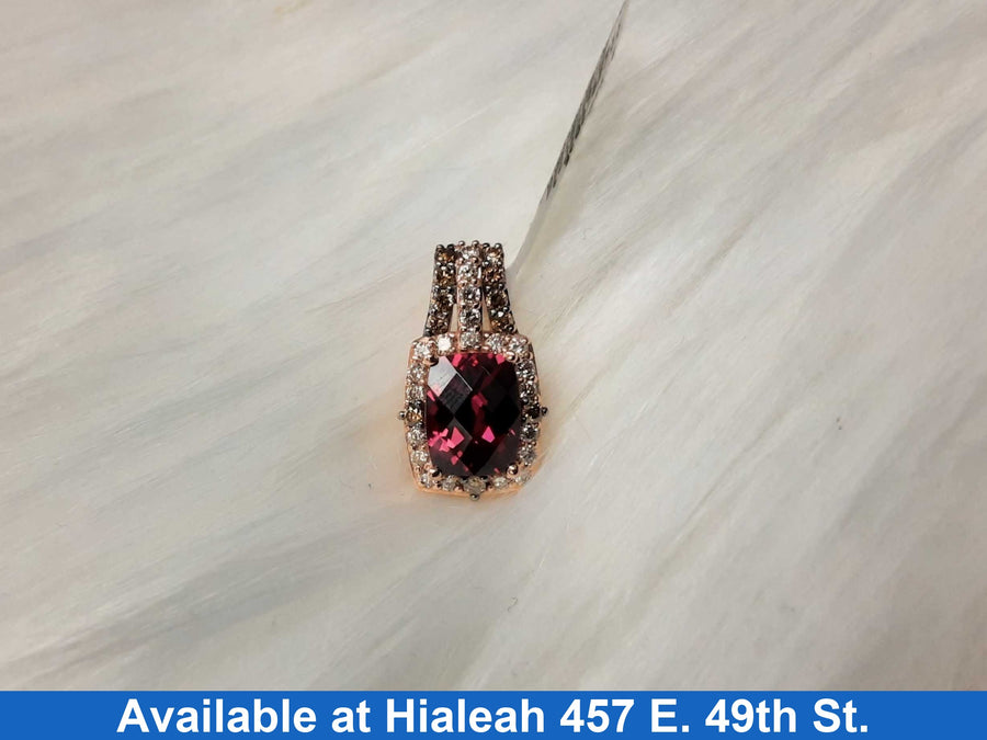 Diamond Pendant - Rose Gold 14k (.585) 3.3 grams