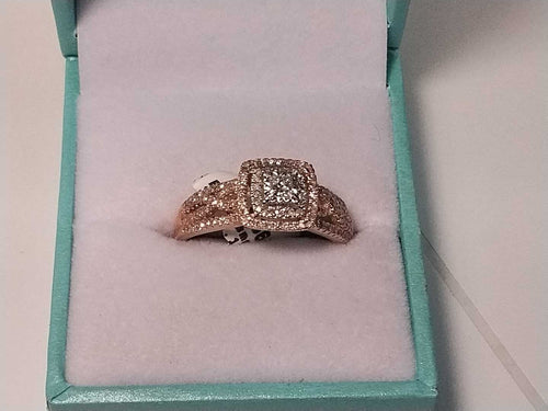 Ring - Engagement Set - Rose Gold 14k (.585) 3.1 grams Size 9