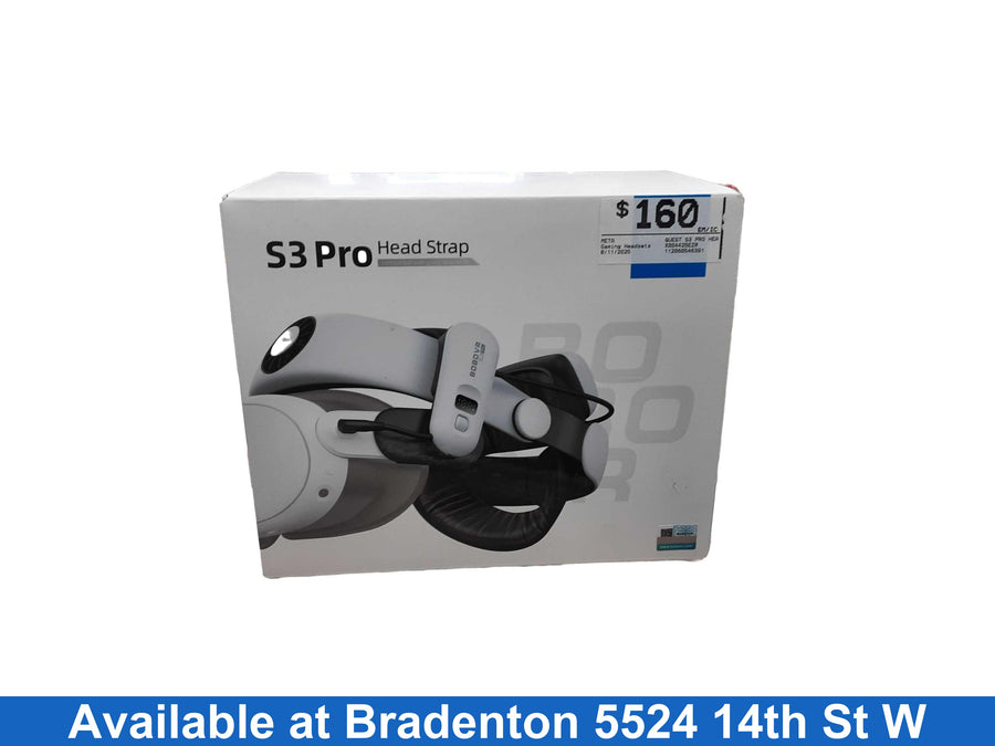 Meta Quest S3 Pro Head Strap White Gaming Headset