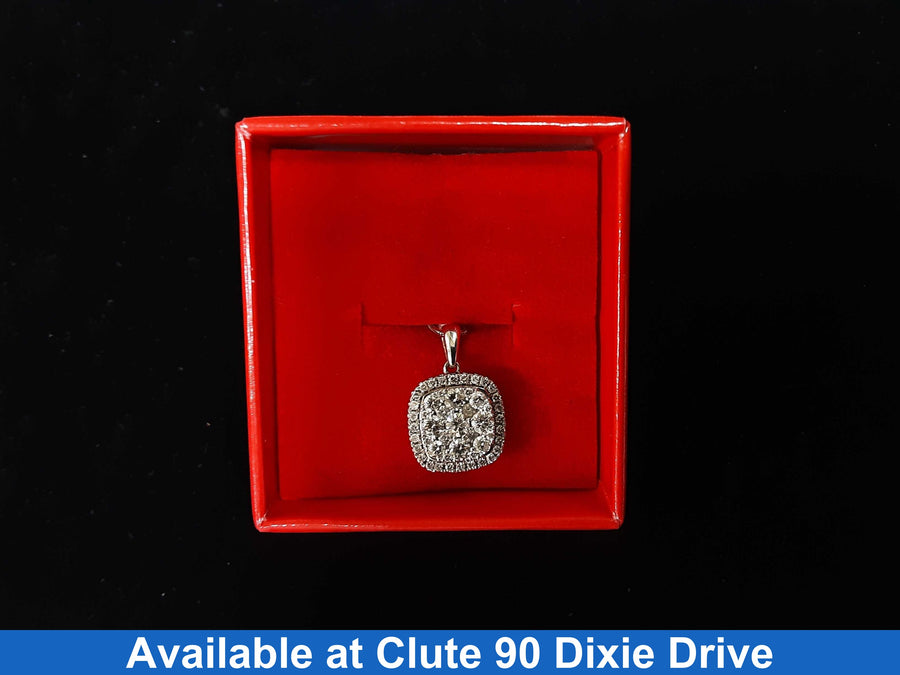 Diamond Pendant - White Gold 10k (.417) 2.5 grams