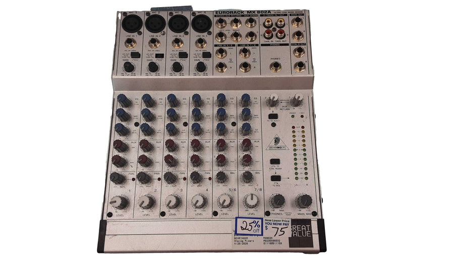 Behringer Mx802a Gray Analog Mixer