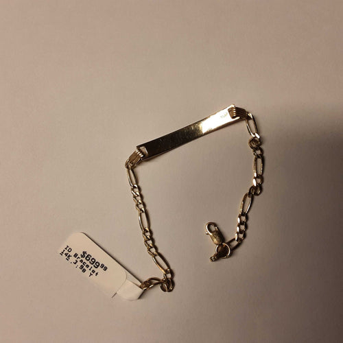 ID Bracelet - Yellow Gold 14k (.585) 3.9 grams 5 inch