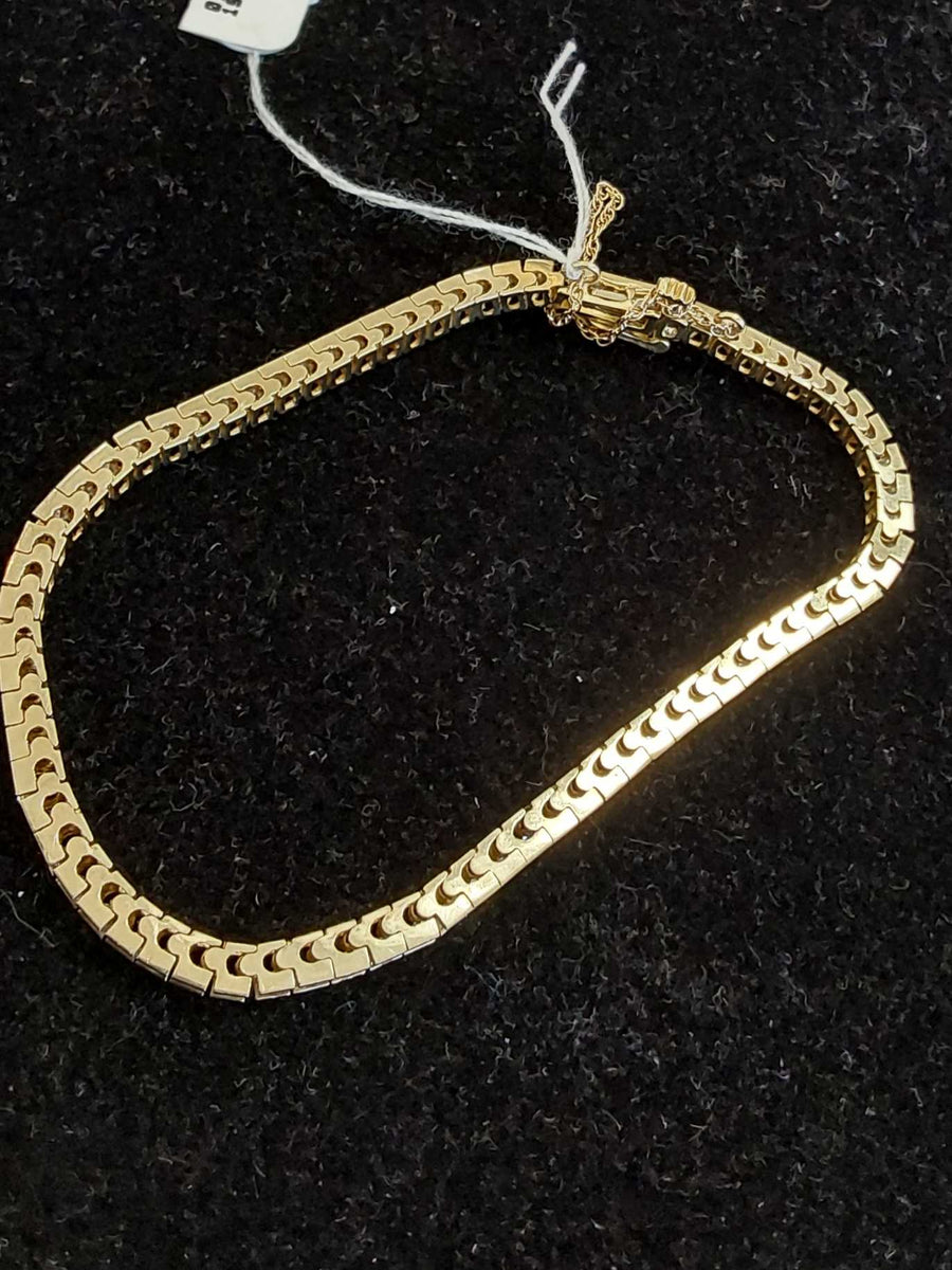 Tennis Bracelet - Yellow Gold 10k (.417) 9.9 grams 7 inch