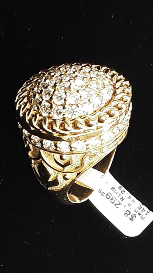 Men's Ring - Yellow Gold 14k (.585) 44 grams Size 11