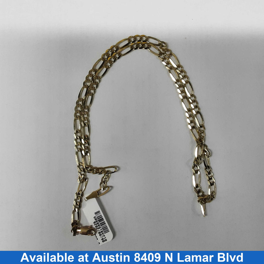 Figaro Chain - Yellow Gold 14k (.585) 11.7 grams 20 inch