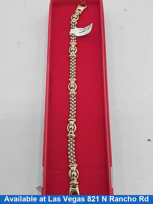 Bead Bracelet - Yellow Gold 18k (.750) 21.9 grams 7 inch