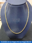 Rope Chain - Yellow Gold 10k (.417) 6.5 grams 19 inch