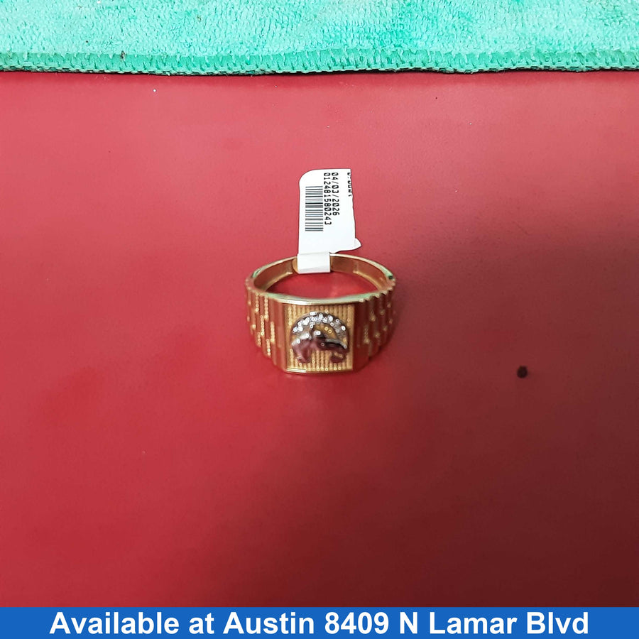 Men's Ring - Yellow Gold 14k (.585) 5.6 grams Size 10