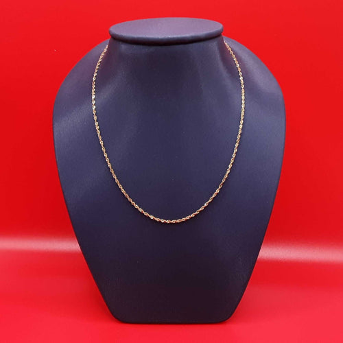 Rope Chain - Yellow Gold 10k (.417) 0.8 grams 22 inch