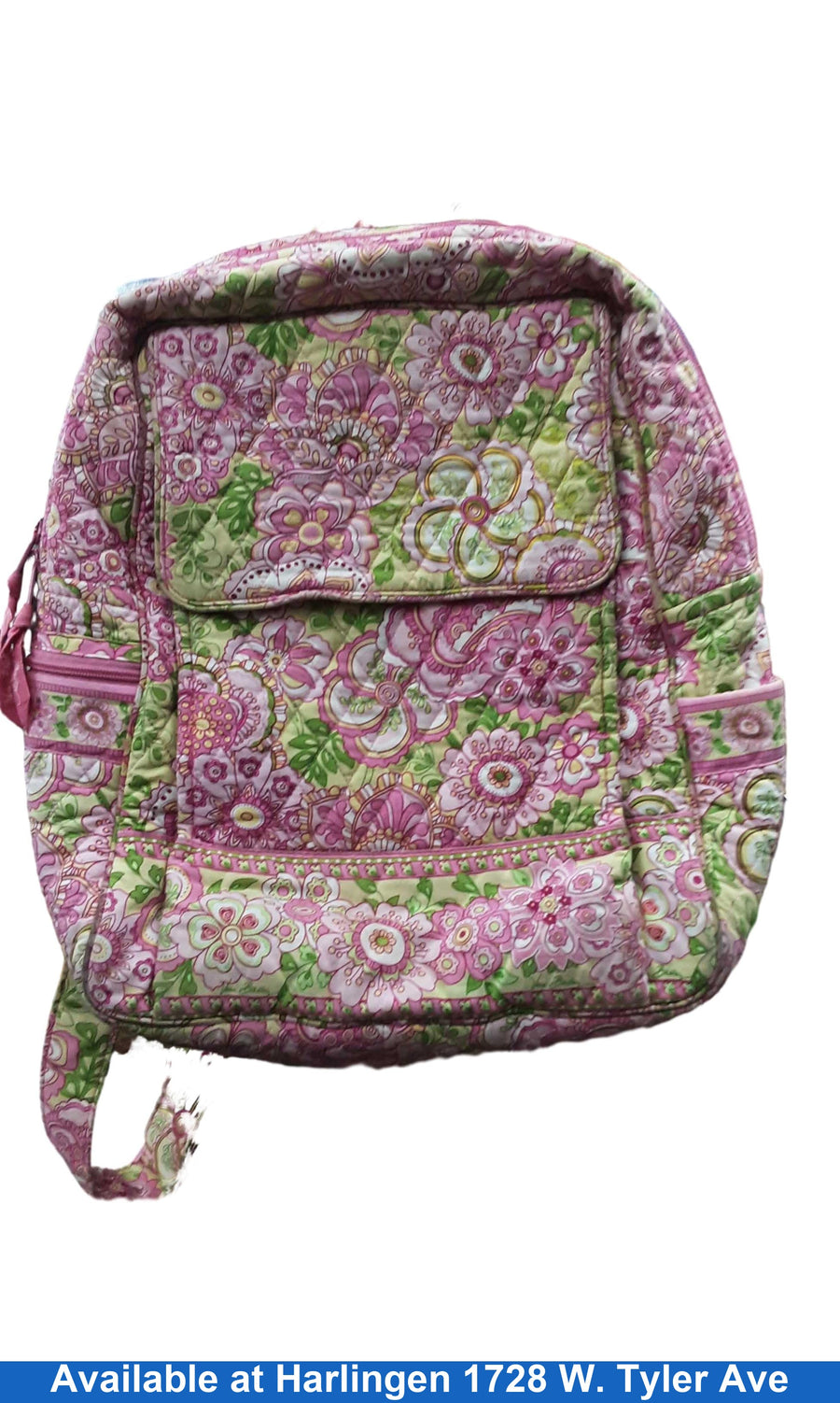 Vera Bradley Pink Green Backpack Pink Backpack / Briefcase / Bag