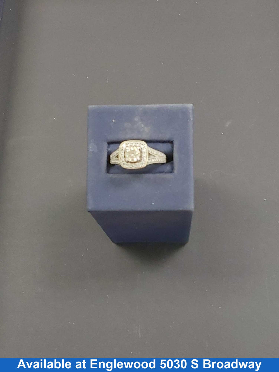 Women's Ring - White Gold 10k (.417) 5.5 grams Size 7.5