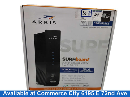 Arris Sb6183 Black Modem