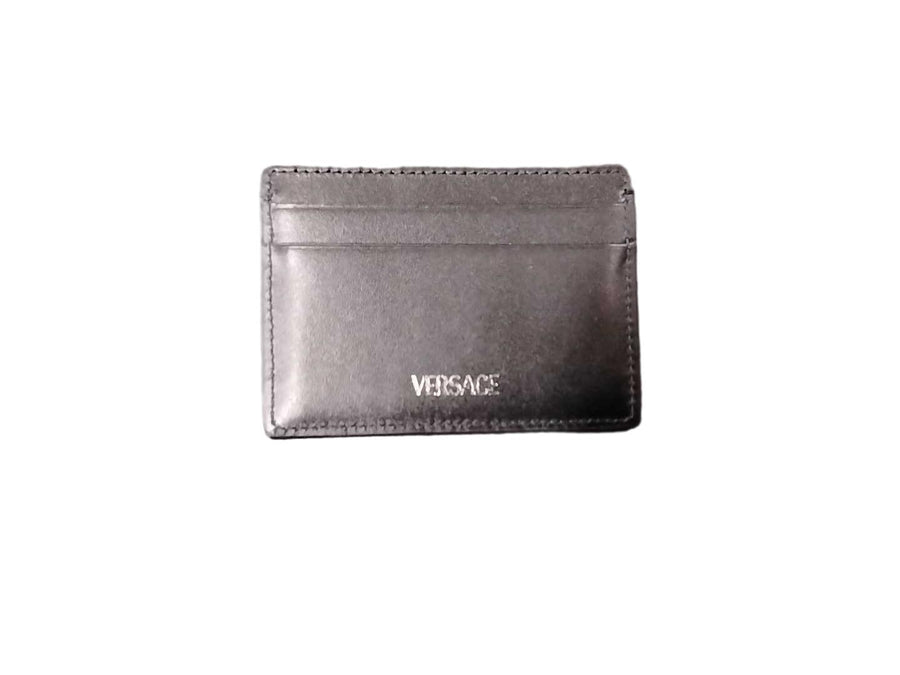 Versace Jaquard Card Case Blue Wallet