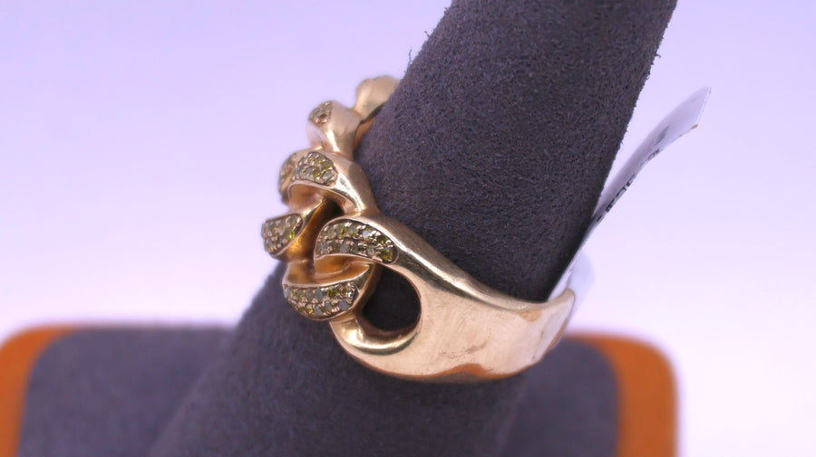 Women's Ring - Yellow Gold 10k (.417) 5.1 grams Size 9