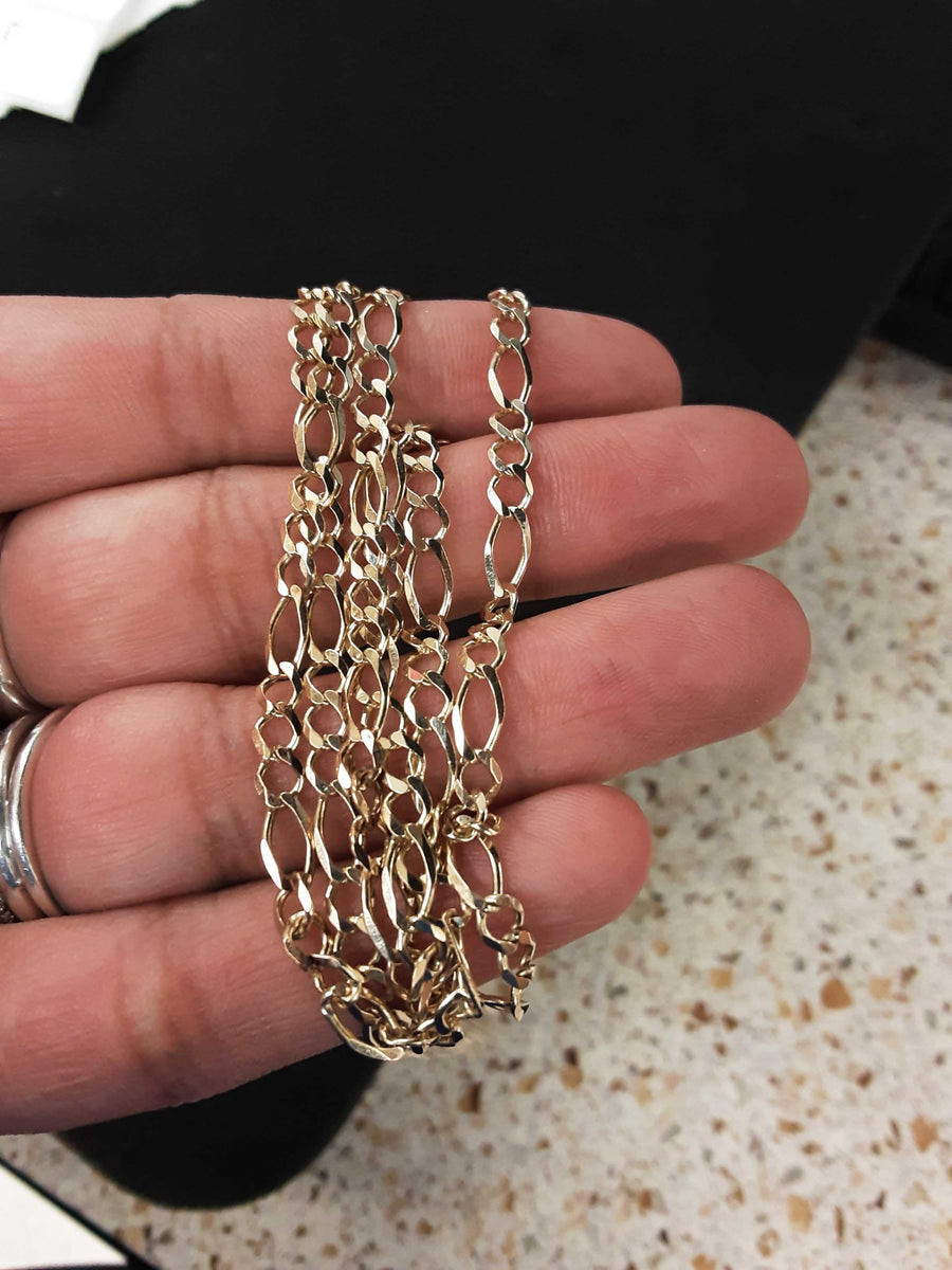 Figaro Chain - Yellow Gold 10k (.417) 8 grams 24 inch