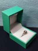 Women's Ring - Solitaire - White Gold 14k (.585) 2.5 grams Size 7