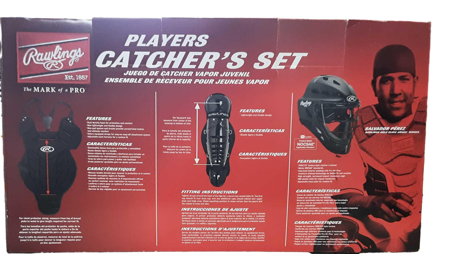 Rawlings Player's Catcher's Set Black