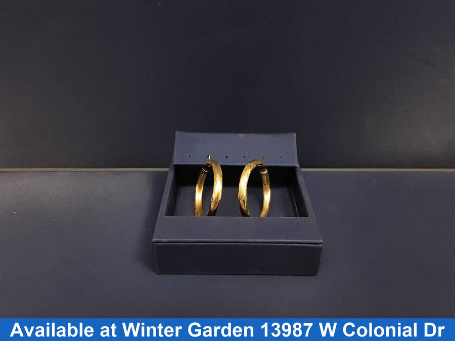 Hoop Earrings - Yellow Gold 14k (.585) 7.1 grams