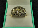 Women's Ring - Yellow Gold 10k (.417) 8.6 grams Size 9.5