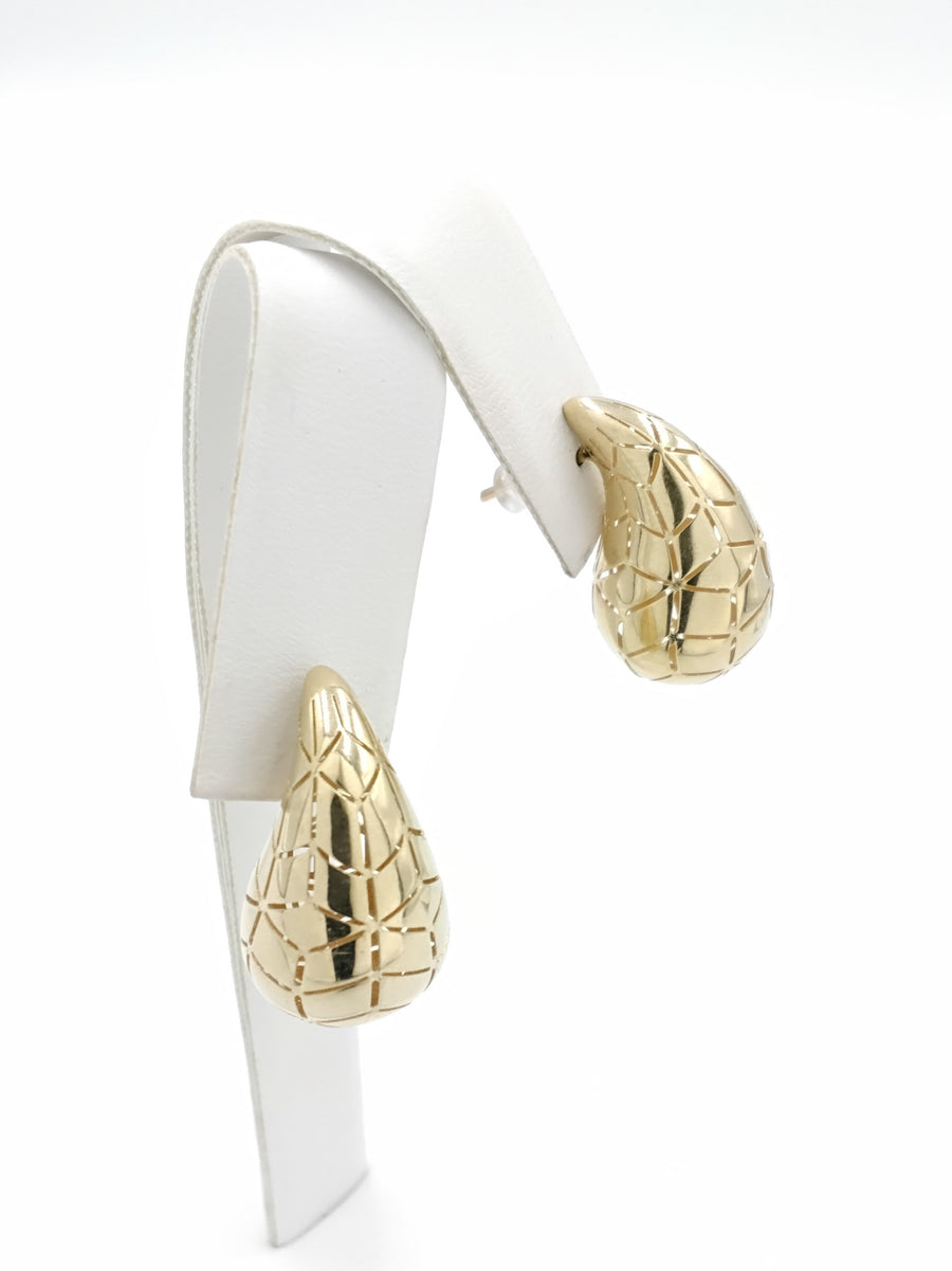 Gold Ball Earrings - Yellow Gold 14k (.585) 3.2 grams