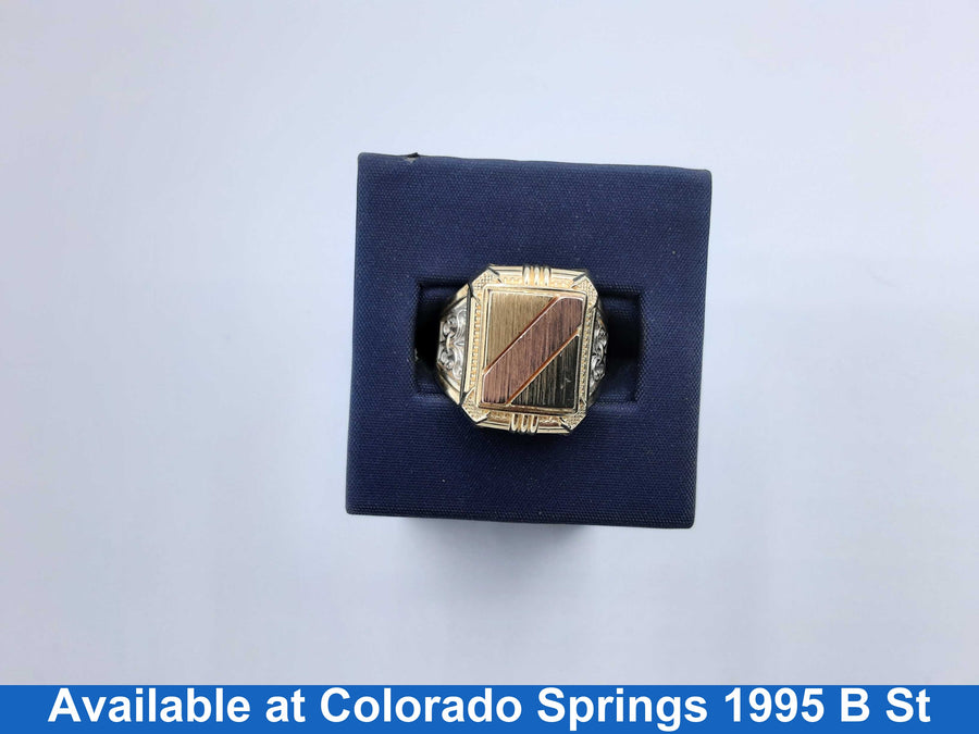 Men's Ring - Yellow Gold 10k (.417) 5.3 grams Size 8.5