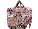 Vera Bradley Paisley Meets Plaid Messenger Pink Backpack / Briefcase / Bag