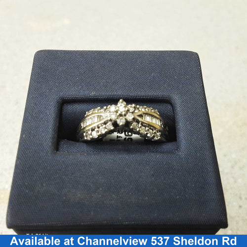 Women's Ring - White Gold 14k (.585) 4.1 grams Size 9