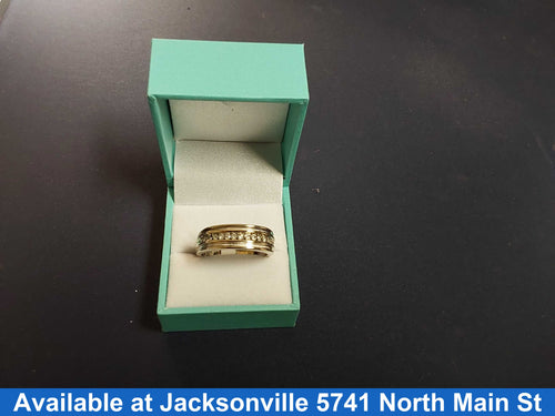 Ring - Wedding Band - White Gold 14k (.585) 5.2 grams Size 12