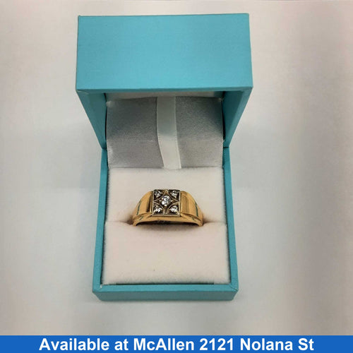 Men's Ring - Yellow Gold 14k (.585) 7.2 grams Size 20