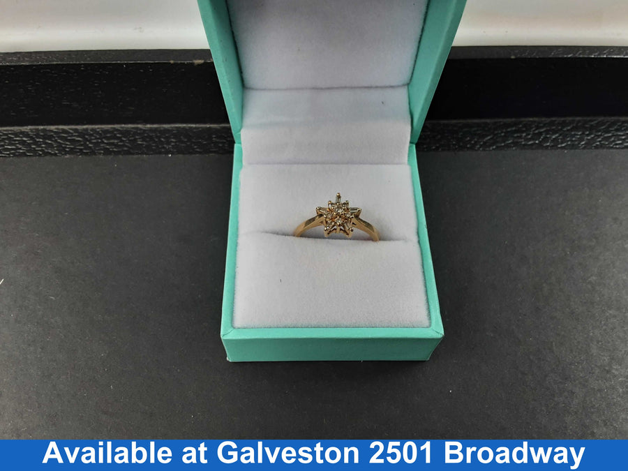 Women's Ring - Yellow Gold 14k (.585) 2.6 grams Size 7