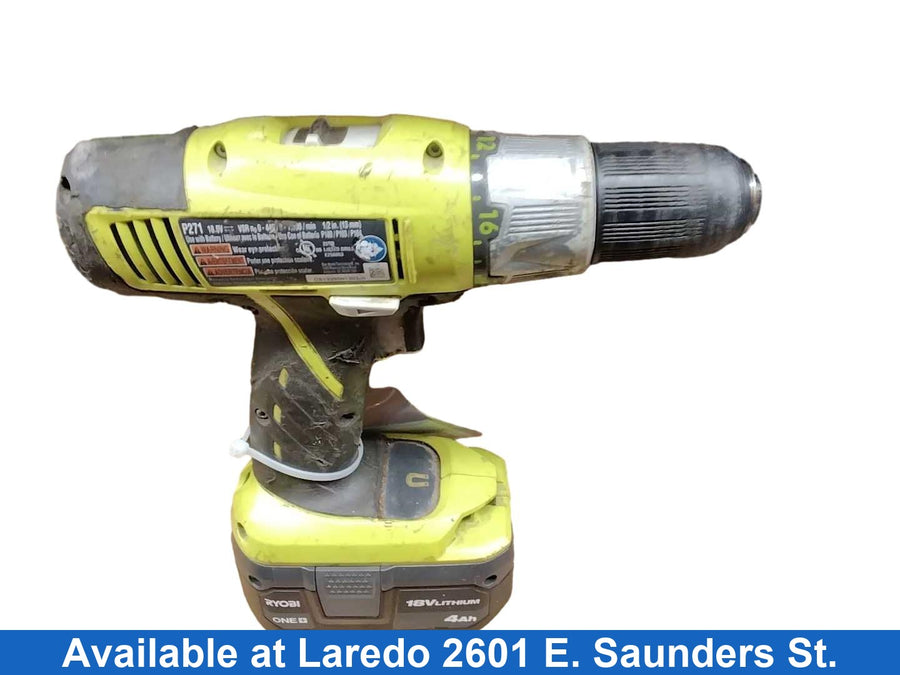Ryobi P271 Green Cordless Standard Drill