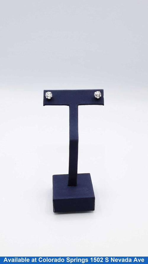 Earrings - White Gold 14k (.585) 1.7 grams