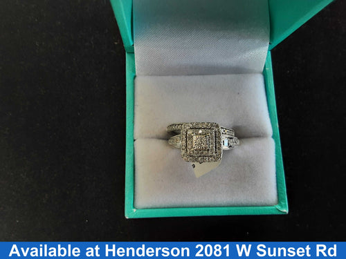 Ring - Engagement Set - White Gold 14k (.585) 4.2 grams Size 20