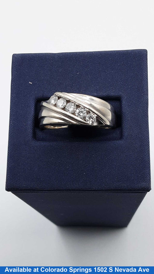 Ring - Wedding Band - White Gold 10k (.417) 7.5 grams Size 10