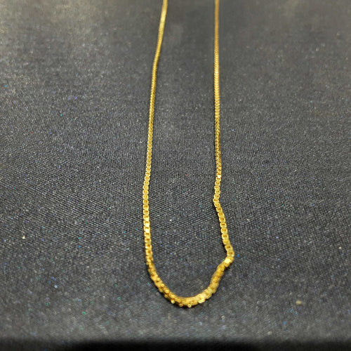 Box Chain - Yellow Gold 14k (.585) 2.7 grams 24 inch