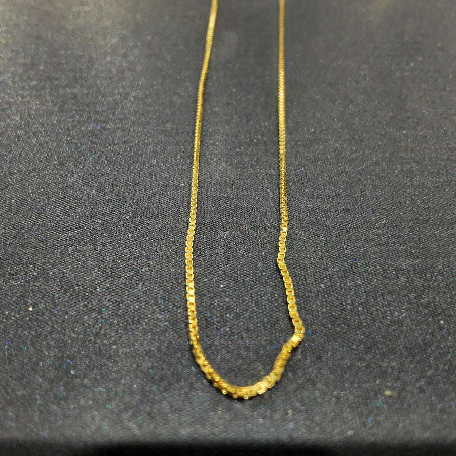 Box Chain - Yellow Gold 14k (.585) 2.7 grams 24 inch