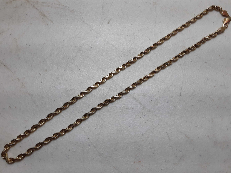 Rope Chain - Yellow Gold 10k (.417) 20.1 grams 20 inch