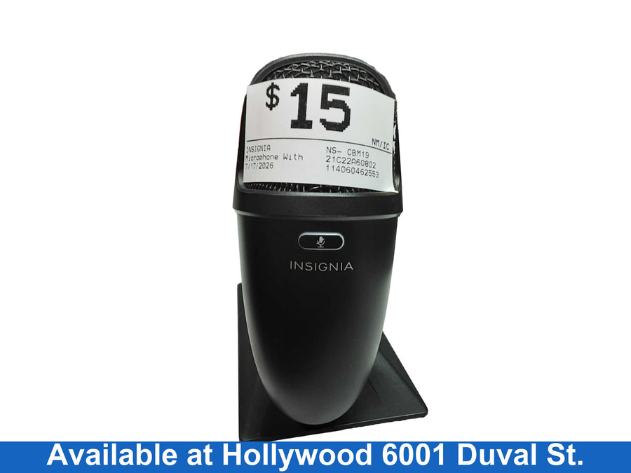 Insignia Ns- Cbm19 Black Corded Microphone