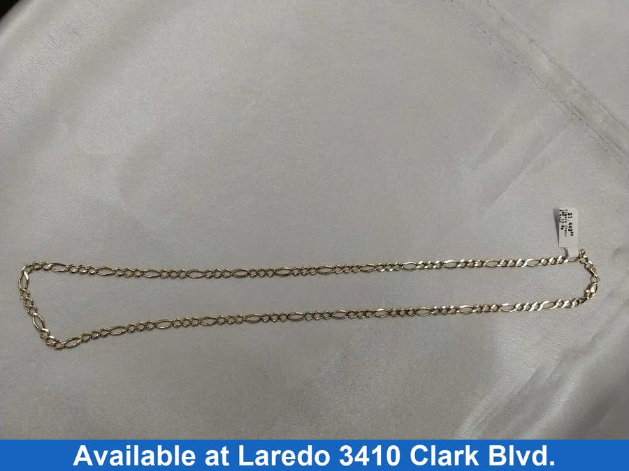 Figaro Chain - Yellow Gold 10k (.417) 13.8 grams 24 inch