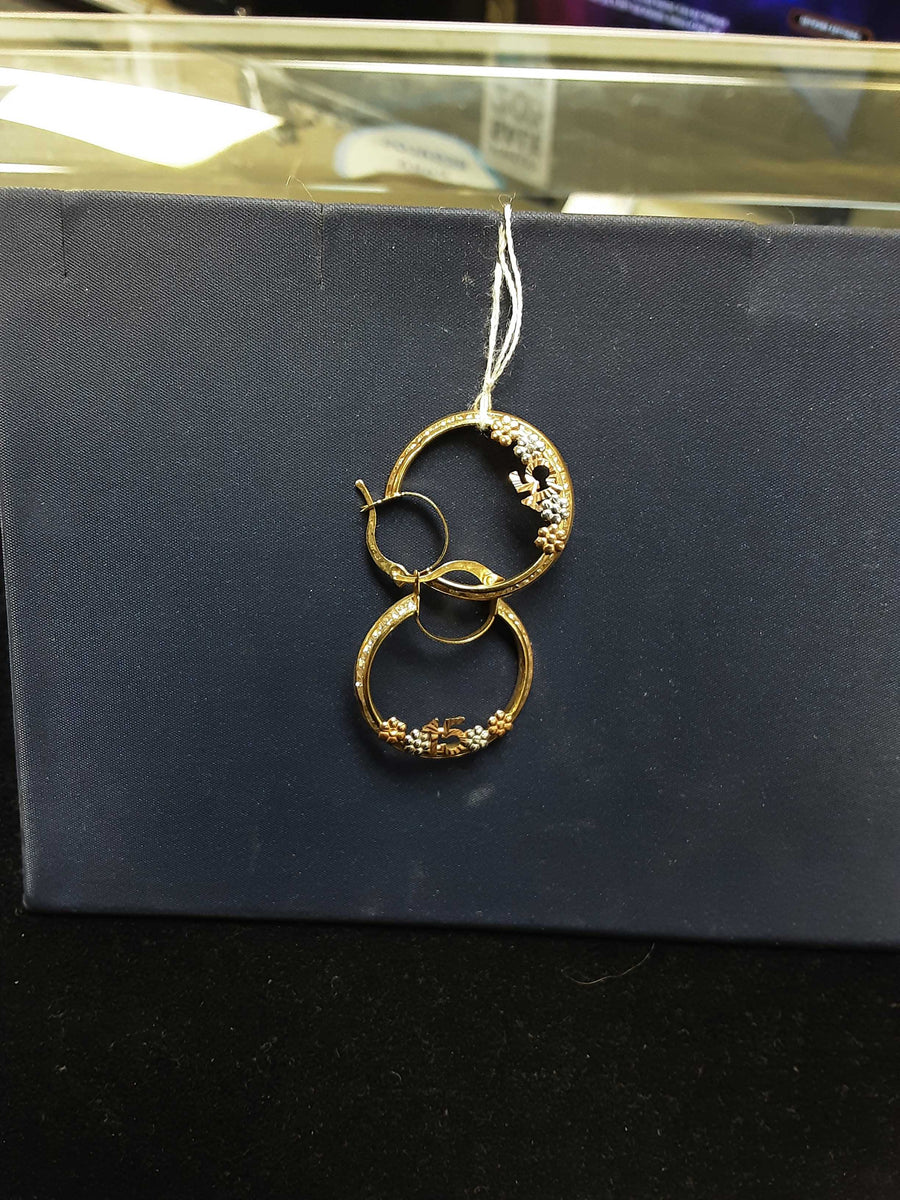 Earrings - Yellow Gold 14k (.585) 3.2 grams