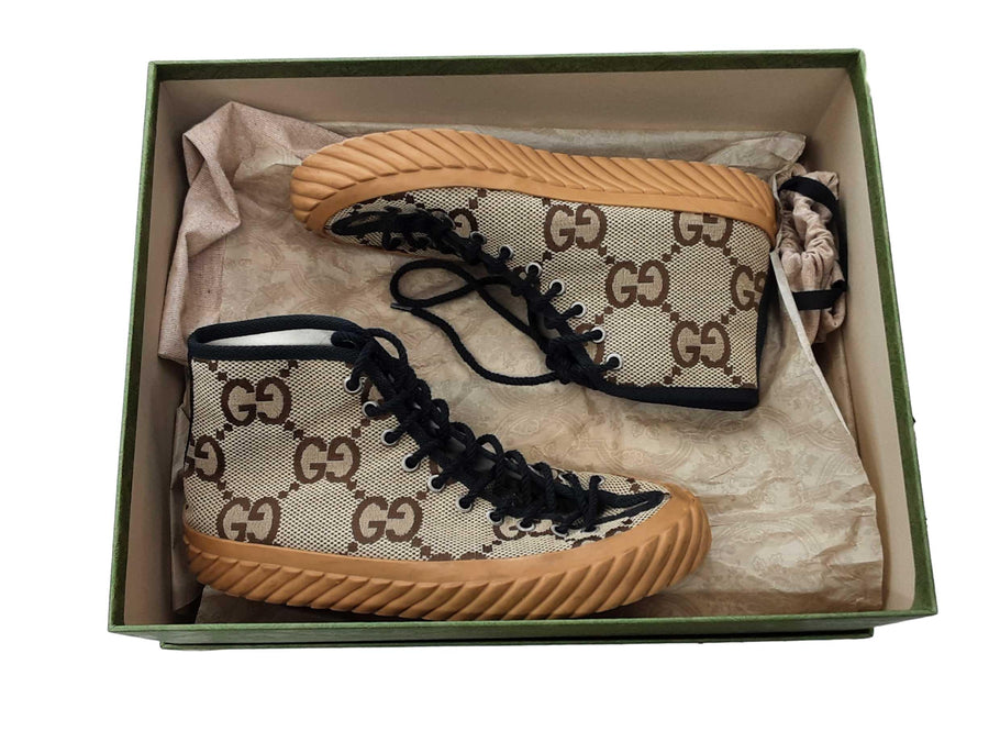 Gucci Maxi Gg Hightop Beige Beige / Tan